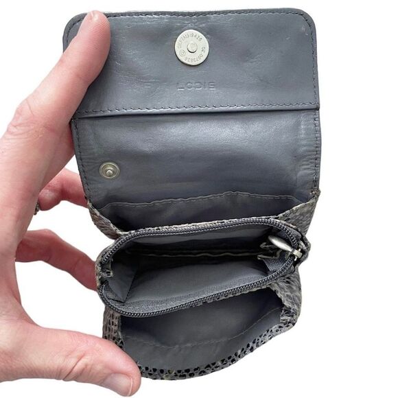 Lodis Coin Purse Mini Wallet Python Leather - Picture 3 of 3